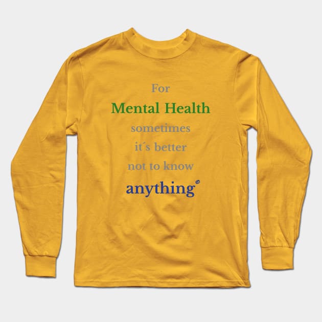 Conserve your mental health Long Sleeve T-Shirt by Cavaleyn Designs